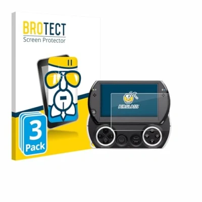 Image of brotect Glass Screen Protector Film compatible with Sony PSP Go (3 Pack) Foil 9H Protection [Scratch Resistant, High Clarity]