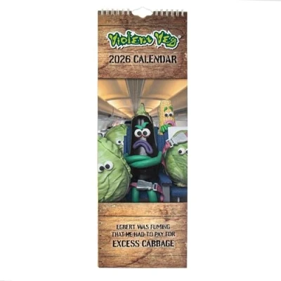 Image of Violent Veg Slim Calendar 2026