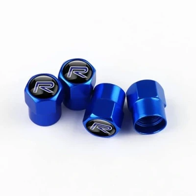 Image of 4 Pack Car Tyre Valve Caps for Volvo R design xc60 v60 s60 v40 v50 s40 s80 c30 xc40 xc70, Tire Dust Corrosion Resistant Leak Proof Water Accessories,C