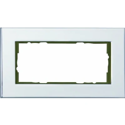 Image of Gira 100210 Cover Frame 2 Way Without Middle Partition Esprit Chrome