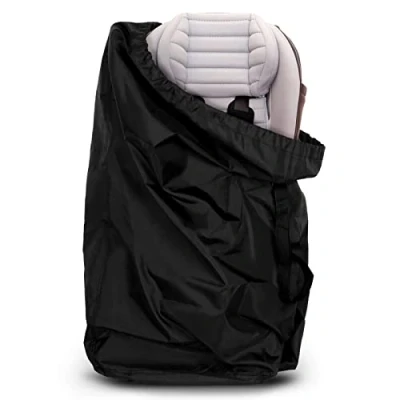 Image of LIHAO Universal Stroller Bag Waterproof Gate Check Car Seat Travel for Airplane(600D Oxford Fabric, Black)