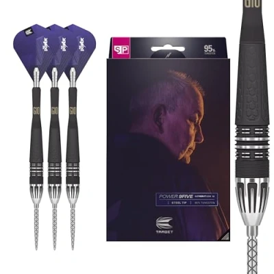 Image of TARGET Darts Phil Taylor Power 9 Five Gen 10 26G 95% Tungsten Swiss Point Steel Tip Set