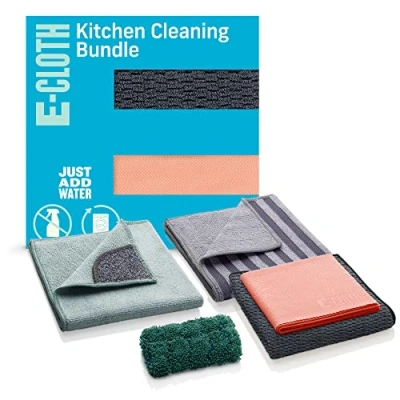 Image of E Cloth Kitchen Bundle, Microfiber, Assorted Colors, Deluxe Version