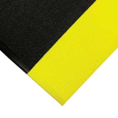 Image of COBA Europe Anti Fatigue Orthomat Charcoal/Yellow 0.9m x 1.5m, Vinyl, other, 0.9 1.5 m