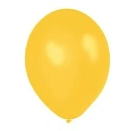 Image of Lemon Yellow 12 Inches Metallic Helium Quality Latex Balloons Pack of 50