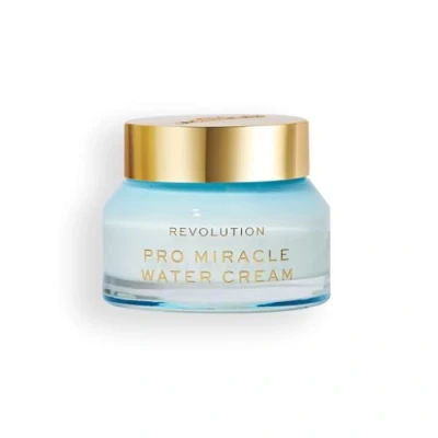 Image of Revolution Pro, Miracle Water Cream, Dermatologist Recommended Hydrating Moisturiser &amp; Gel Cream with Hyaluronic Acid Niacinamide, Vegan Cruelty Free, 50ml
