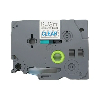 Image of BROVACS 1 Pack Blue on Clear Label Tape Compatible for Brother P Touch TZ 133 TZe 12mm 1/2&quot; OPA1113C