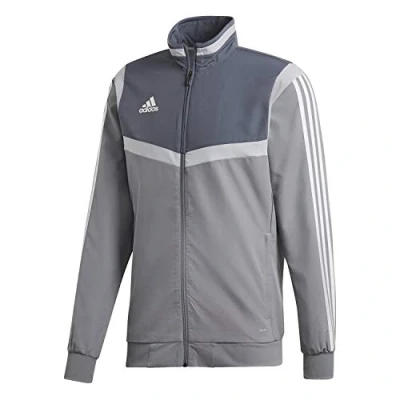 Image of adidas Men&#039;s Tiro19 Pre Jkt Sport Jacket, grey/White, S UK