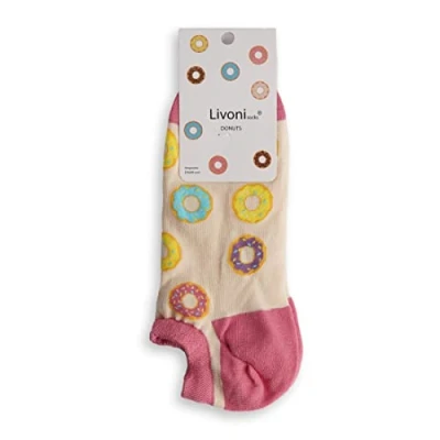 Image of Livoni Donuts Low Socks 43 46, Multi Coloured, L