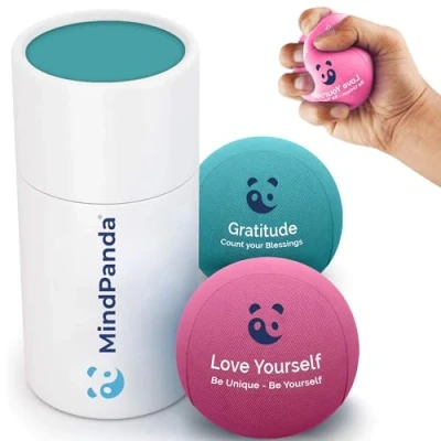 Image of Mind &amp; Body Stress Balls for Adults Triple Density Squeeze Hand Therapy Grip Strengthening Ball Anxiety Relief Physical Support Soft, Medium, Hard Gel Core