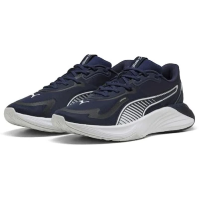 Image of Puma PWR Hybrid TR Unisex Training shoe, Size: 5.5, Navy/white/feather gray Textile/synthetics