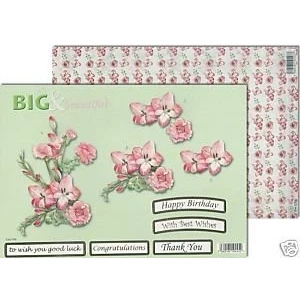 Image of Craft Uk Big &amp; Beautiful Die Cut Decoupage + Paper Carnations