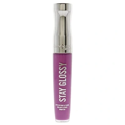 Image of Rimmel London Stay Glossy Lip Gloss 155 Purple Parlour for Women 0.18 oz