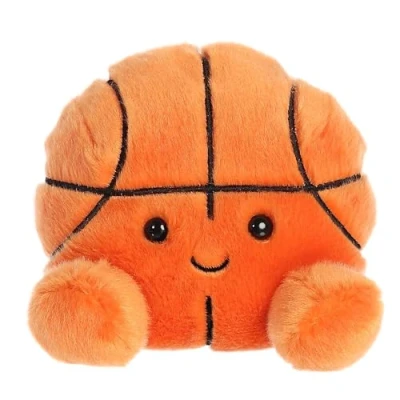 Image of Aurora Adorable Palm Pals Hoops Basketball Stuffed Animal Pocket Sized Play Collectable Fun Orange 5 Inches