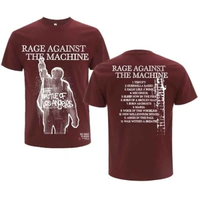 Image of Rage Against The Machine Bola Album Cover Official Tee T Shirt Mens Unisex (XX Large) Red