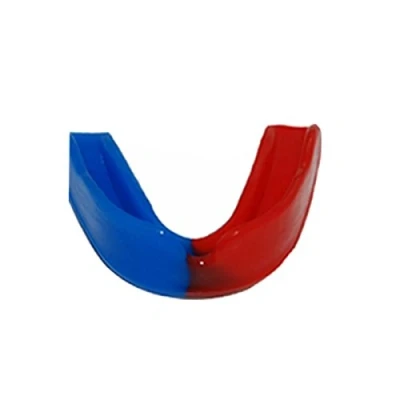 Image of Junior Multicolor Gum Shield Mouth Guard Protection for Sports (Red Blue)