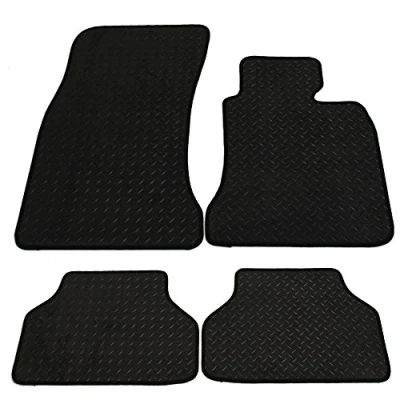 Image of JVL Fully Tailored Rubber Car Mat, Set of 4