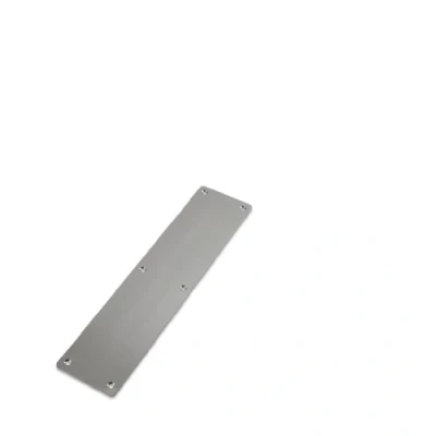 Image of Finger Plate Blank Radius 75mm x 300mm Satin Stainless
