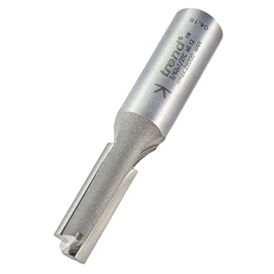 Image of Trend Professional Straight Two Flute Router Cutter, 1/2 Inch Shank, 10mm Cut Diameter, Tungsten Carbide Tipped, 3/62X1/2TC