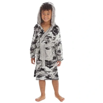 Image of Undercover Kids Camo Dressing Gown 18C780 Grey 7 8 Years