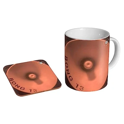 Image of glades Depeche Mode Strange Love Ceramic Coffee Mug + Coaster Gift Set