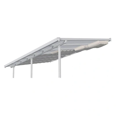 Image of 3m x 8.51m Palram Canopia Patio Cover Roof Blinds White