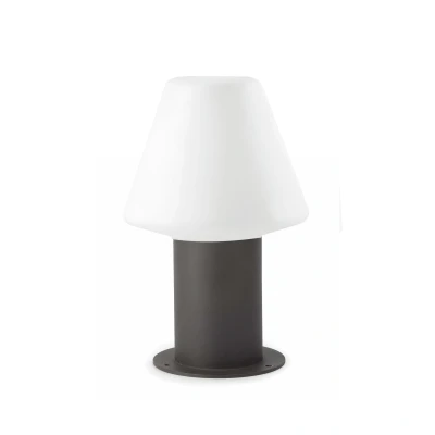 Image of Mistu Outdoor Pedestal Light Dark Grey 1x E27 IP44