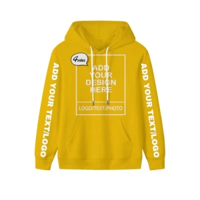 Image of PRFELMG Custom Hoodie Add Your Own Photo/Text,Custom Men Women Unisex Hoodies Design Name Or Logo,Custom Personalised Sweatshirt For Couple On Front/Back/Sleeve
