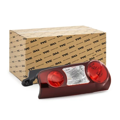 Image of 9677205580 Rear light TYC 11 11382 2 Left Smoke Grey without bulb holder PEUGEOT: Partner II Van, Tepee, CITROËN: Berlingo Van