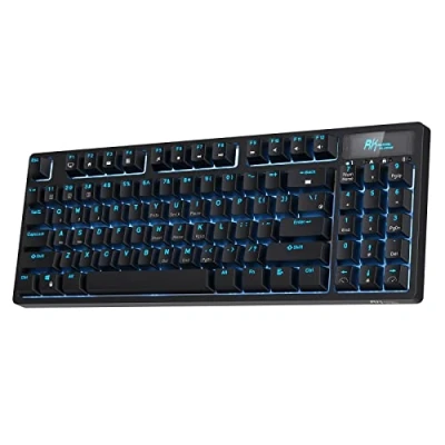 Image of RK ROYAL KLUDGE RK89 85% Triple Mode BT5.0/2.4G/USB C Hot Swappable Mechanical Keyboard, 89 Keys Compact Keyboard with Detachable Frame &amp; Software (Hot Brown Switch, Black)