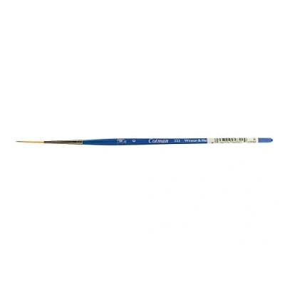 Image of Winsor &amp; Newton brush, Wood, Transparent, No. 0 . 1.2 mm, round rigging short handle