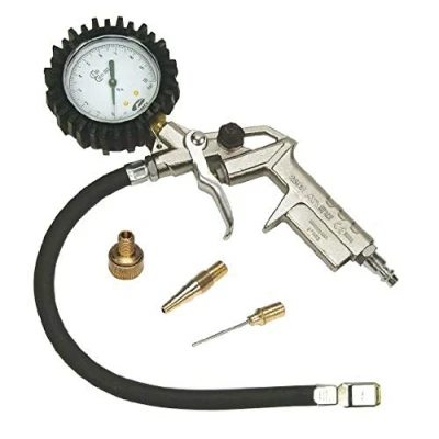 Image of Stanley Compressed Air Gun Kit 50534XSTN with 3 Attachments 10 Bar 100 l/min European Quick Coupling Compressor Silver