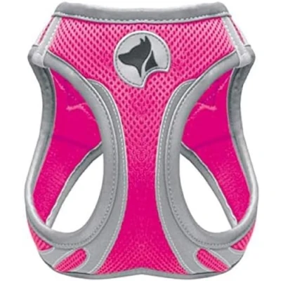 Image of Croci Hiking Reflective Dog Harness, Size XS, fuchsia