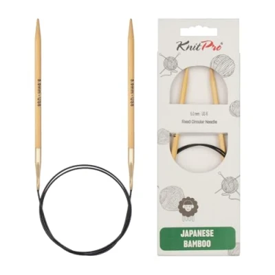Image of KnitPro Circular Knitting Needle, Bamboo, Gold, 5mm