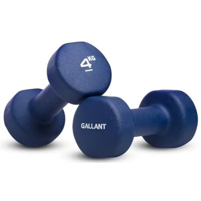 Image of Gallant 4kg Dumbbells Pair Weights Set, Neoprene Hand For Women and Men Small Arm Home Gym Fitness Exercise Weight Training 4 kg x 2