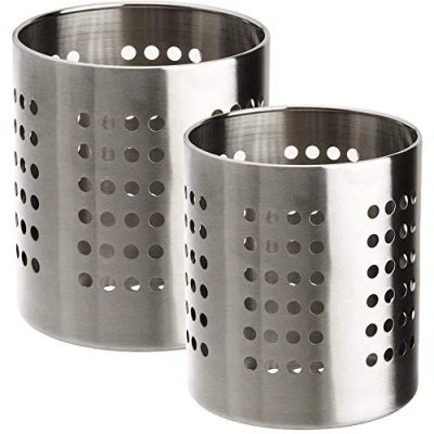 Image of Happy Friends Cutlery Holder and Kitchen Utensil Stainless Steel Set of 2