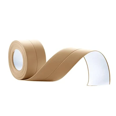 Image of SOONHUA Bath Sealant Strip Caulk Tape PVC Flexible Self Adhesive Waterproof Sealing Bumper for Kitchen,Bathroom,Bathtub,Toilet,Wall Floor,38mm x3.2m