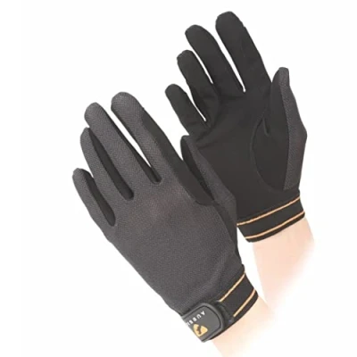 Image of Shires Aubrion Mesh Adults Riding Gloves Black Small