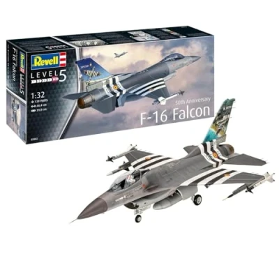Image of Revell Model Airplane 50th Anniversary F 16 Falcon 03802 1:32