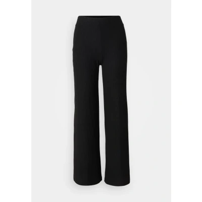 Image of ONLY Onlnella WIDE Trousers, Women&#039;s, Size: Large, Black