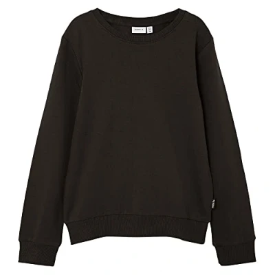 Image of NAME IT Boy&#039;s Nkmnesweat Unb Noos Sweatshirt, Black, 146/152