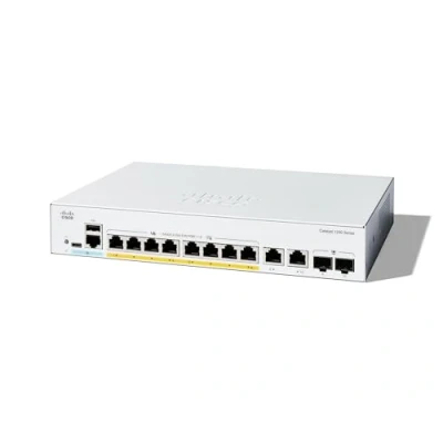 Image of Cisco Catalyst 1200 8P E 2G Smart Switch, 8 Port GE, PoE, Ext PS, 2x1GE Combo, Limited Lifetime Protection (C1200 2G)