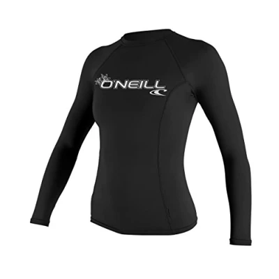 Image of O&#039;Neill Women&#039;s Basic Skins Long Sleeve Rash Guard Fox Pink, S