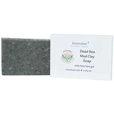 Image of ATTIS Dead Sea Mud Clay Handmade Natural Soap with Organic Coconut Oil &amp; Aloe Vera gel Vegan