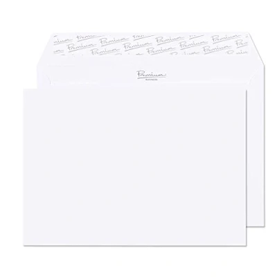 Image of Blake Business C5 162 x 229 mm 120 gsm Peel &amp; Seal Wallet Envelopes (37707) Brilliant White Wove Pack of 500