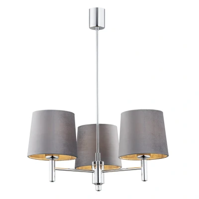 Image of Bolzano Plus Multi Arm Pendant Ceiling 3 Light Cream, Chrome