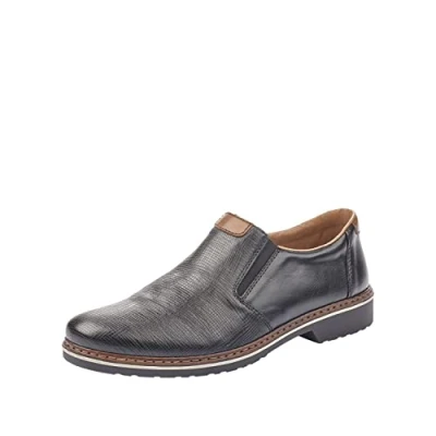 Image of Rieker Men&#039;s 16563 Loafers, Black (Schwarz/Mogano), 9.5 UK