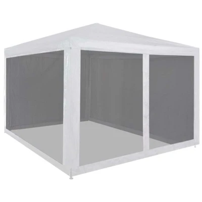 Image of vidaXL Party Tent with 4 Mesh Sidewalls 3x3 m