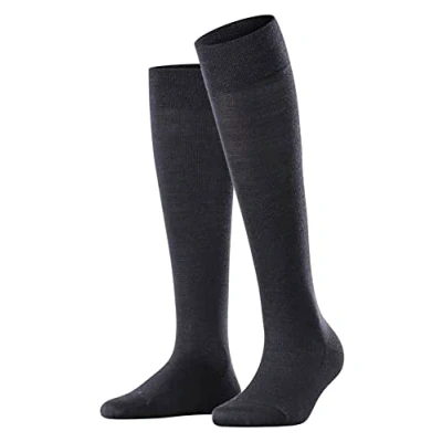 Image of FALKE Women&#039;s Sensitive Berlin Socks, Wool Cotton, Blue (Dark Navy 6379), 5.5 8 (1 Pair)