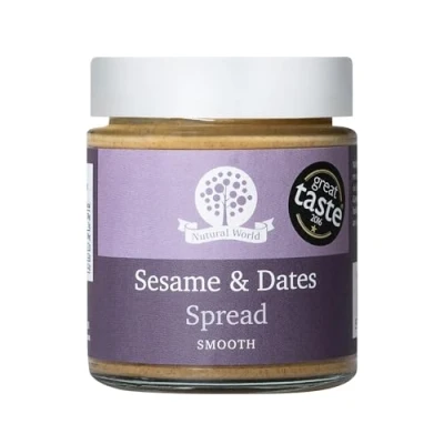 Image of Nutural World Sesame and Dates spread (170g) Great Taste Award winner
